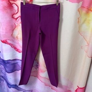 The Row Vibrant Purple Ankle Pants